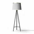 Tripod floor lamp with fabric shade and metal base 30 x 30 x 160cm
